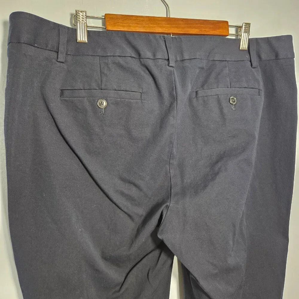 Eddie Bauer Woman's Navy Dark Blue Business Casual Office Workwear Dress Pants